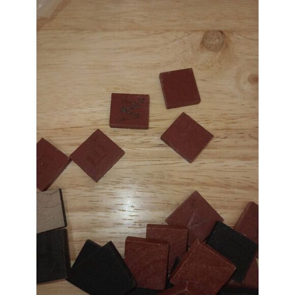 Wood Scrabble tiles,  painted, crafts - Picture 2 of 4
